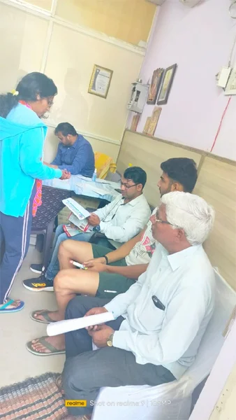 Free Health Check-up Camp organized by Rohini Heights Multispeciality Clinic at Khera Khurd on Sunday