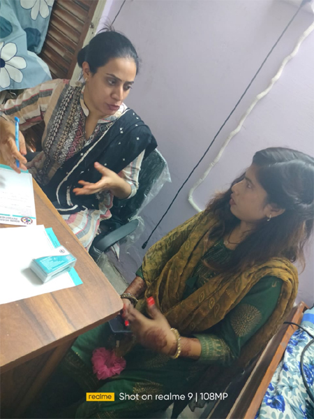 Free Health Check-up Camp organized by Rohini Heights Multispeciality Clinic at Khera Khurd on Sunday